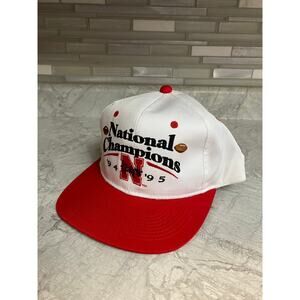 Vintage Nebraska Huskers '94 & '95 National Champs Snapback Hat